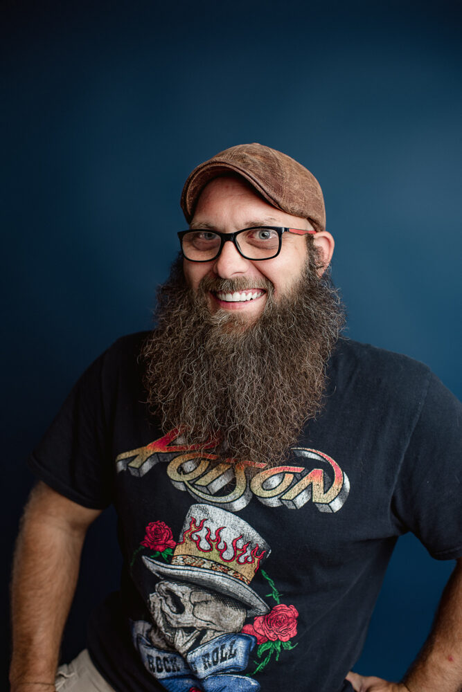 Portrait of a Blind Guy Records owner